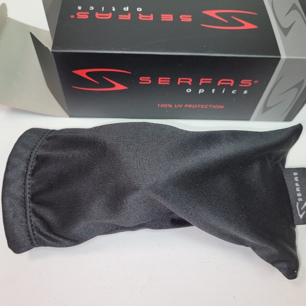 Serfas Mash Sunglasses Gloss Black With Silver Lenses #5011 Retail $50 - Picture 5 of 13